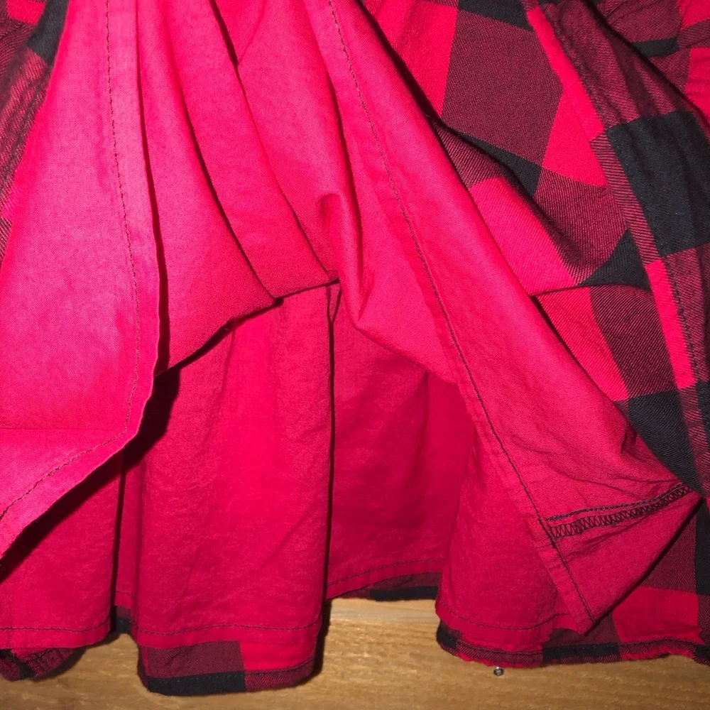 Buffalo Plaid red/black The Children’s Place lined dress 18-24 Months - Picture 7 of 8